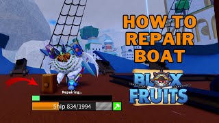 How To Repair a Boat in Blox Fruits  How To Get Shipwright Subclass  Shipwright Teacher Quest [upl. by Aiduan]