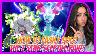 How TO EASILY SOLO The 7 Star Sceptile Raid  Pokemon Scarlet amp Violet [upl. by Conyers]