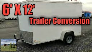 6x12 Enclosed Trailer Camper Conversion [upl. by Matthei]