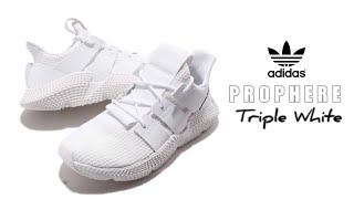 ADIDAS Prophere Triple white UNBOXING  CLOSER LOOK sneakers adidas prophere [upl. by Ojoj]