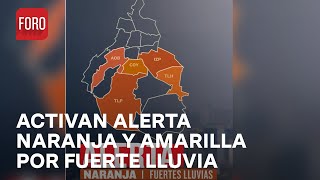 Activan alerta naranja y amarilla por lluvias en CDMX en estas zonas  Las Noticias [upl. by Bard]