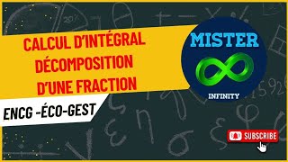 29Calcul dintégral par décomposition dune fraction rationnelle en éléments simples [upl. by Elianore]