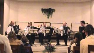 In the Mood  J Garland quotExcelsiorquot Baltic International Accordion Quintet [upl. by Eseerehs]