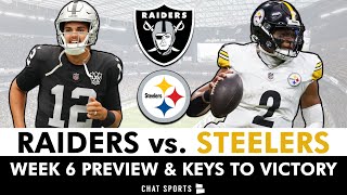 Las Vegas Raiders vs Pittsburgh Steelers Preview Injury Report Analysis amp Prediction  NFL Week 6 [upl. by Naujled]