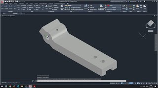 Realizzare in 3D un pezzo meccanico inclinato su Autocad  Prof Paolo Mosca [upl. by Leanatan]