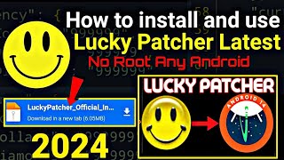 How To Install And Use Lucky Patcher Latest Version Any Android No Root 2024 [upl. by Maxy]