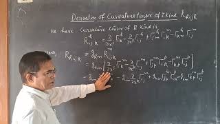 Curvature tensor of first kind metrictensor christoffel Curvature tensor ictpbhuUniversity [upl. by Grunberg469]