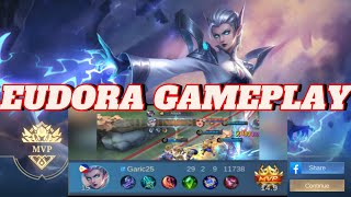 EUDORA GAMEPLAY🔥⚡mobilelegends eudoragameplay mlbbcreatorcamp viralvideos eudorabuild gameplay [upl. by Nadual352]