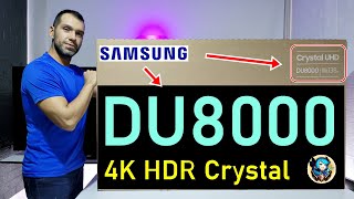 SAMSUNG DU8000 Crystal UHD UNBOXING Y REVIEW COMPLETA [upl. by Botzow199]