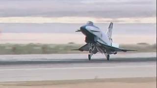 X31 Enhanced Fighter Maneuverability Aircraft in Flight over the Mojave Desert [upl. by Leonie401]