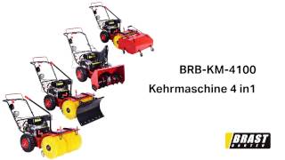 BRAST BRBKM4100 Kehrmaschine 4in1 65 PS 196cc ESTART [upl. by Monroy]