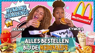 ALLES BESTELLEN BIJ DE MCDONALDS met DELANY amp KYMORA  GIVEAWAY [upl. by Kcinemod]