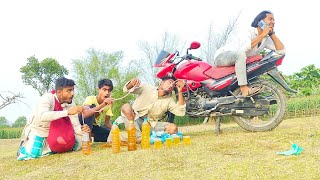 Bike Petrol Chor Funny 🤣 Entertainment video 2023 By Bindass club [upl. by Donella]