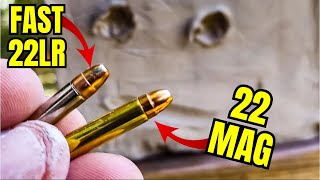 FASTEST 22LR vs 22Mag  Giant Clay Blocks WILL SURPRISE YOU 😳😳😳 [upl. by Bascio256]