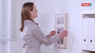 tesa Powerstrips® Picture Hook  the clever choice for hanging pictures [upl. by Aneev251]