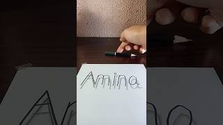 Comment your name 😊  3D name art art nameart drawing shorts youtubeshorts artist [upl. by Polly]