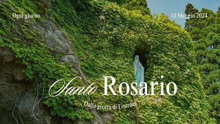 SANTO ROSARIO da Lourdes  misteri gaudiosi  18052024 [upl. by Annoif492]