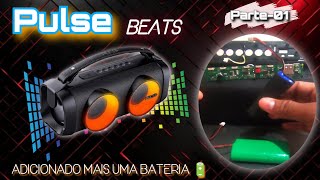 Adicionando bateria na caixa de som Bluetooth Multilaser Pulse Beats SP614 PARTE 01 [upl. by Kramnhoj]