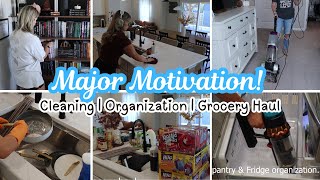 Major Motivation  Extreme Clean with Me  Deep Clean  Fridge amp Pantry Organization  Grocery Haul [upl. by Brace]