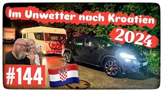 Kroatien mit dem Wohnwagen 2024  Camping Park Umag😉VorbereitungAnfahrt und Aufbau [upl. by Adria]