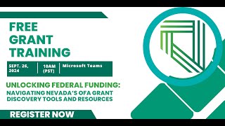 Unlocking Federal Funding Navigating Nevada’s OFA Grant Discovery Tools and Resources [upl. by Eenaj30]