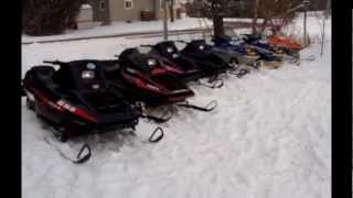 The collection of polaris snowmobiles [upl. by Kane706]