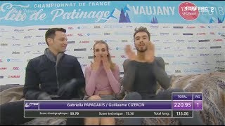 Gabriella PAPADAKIS  Guillaume CIZERON  FRANCE ELITES 2018 FD  December 15 2018  VAUJANY [upl. by Airdnekal]