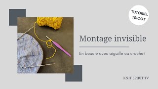 Tutoriel tricot ✨ Montage invisible en boucle pour démarrer un bonnet [upl. by Aissatsana545]