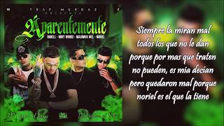 Aparentemente Letra  Noriel Darell Miky Woodz amp Maximus Wel [upl. by Segroeg]