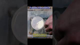 A resistência à pressão hidrostática mantém a caneca intacta Física Hidrostática Experimentoquot [upl. by Abdella]