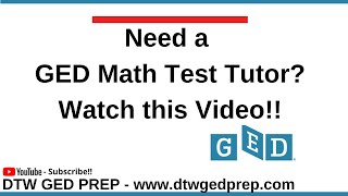 GED Math Test Tutor 2023 [upl. by Onin630]