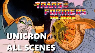 Unicron Transformers Movie 1986 all scenes [upl. by Aicilet]