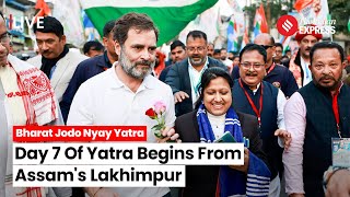 Bharat Jodo Nyay Yatra Rahul Gandhis Yatra Resumes From Assams Lakhimpur  Congress Yatra [upl. by Yaner4]