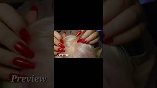 ASMR scalp scratching✨️Video linked👆 asmr asmrscalp asmrhairplay relaxing asmrscalpscratching [upl. by Plumbo]