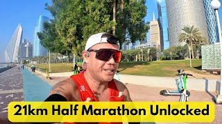 Running Vlog  21km Half Marathon Unlocked [upl. by Moberg726]