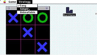 Apple Macintosh Longplay  Board Games  TicTacToe 1993 Daniel E Gisselquist [upl. by Eirallam]