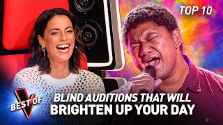 These Blind Auditions Will Put A SMILE On Your Face  Top 10 [upl. by Nylla66]