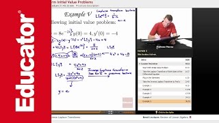 Differential Equations Laplace Transform Initial Value Problems [upl. by Chip641]