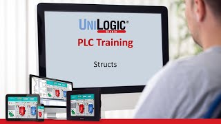 PLC Training Structs  UniLogic for UniStream programmable controllers by Unitronics [upl. by Dolora281]