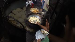 Crispy and Crunchy Aloo Puri Frying shorts [upl. by Rabush]