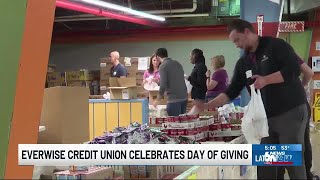 Everwise Credit Union employees spend the day volunteering for 5th annual ‘Day of Giving’ [upl. by Eldredge]