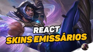 REACT  NOVAS SKINS EMISSÁRIOS DA LUZ E ESCURIDÃO  WILD RIFT [upl. by Oir]