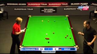 Patrick Einsle  Dechawat Poomjaeng Full Match Snooker Paul Hunter Classic 2013  Round 5 [upl. by Lerraj365]