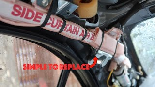 How To Remove amp Replace Side Curtain Airbag [upl. by Sissie]