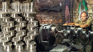 How is a Crankshaft Machined After Casting Step by Step Walkthrough in Factory [upl. by Tome]