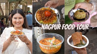 Best NAGPUR Food Tour Part 1  Tarri Poha Saoji Chicken Chole Bhature Patodi amp More [upl. by Ennaed]