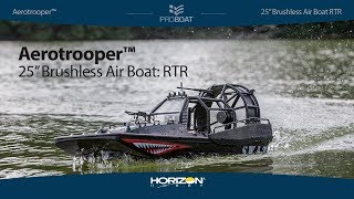 Pro Boat® Aerotrooper™ 25inch Brushless Air Boat RTR [upl. by Ahseile950]