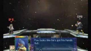 Super Smash Bros Brawl  Fox McClouds Smash Taunts [upl. by Elayne24]