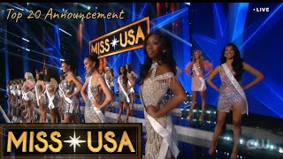 Miss USA 2023  Top 20 Announcement [upl. by Wendalyn]