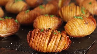 Hasselback Potatoes Recipe  How Tasty Channel [upl. by Dahraf981]